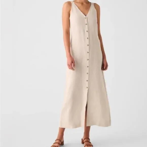 Faherty | Dresses | Faherty Big Sur 0 Linen Maxi Dress Size Xl | Poshmark